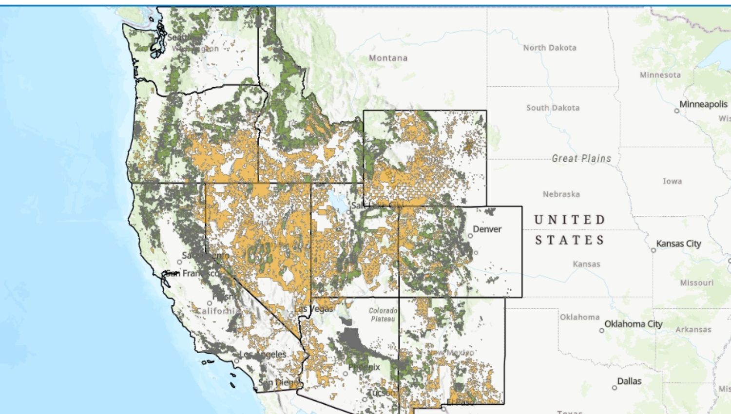 Senate Amendment Threatens 258 Million Acres Of Public Land Mountain Map For News Release 